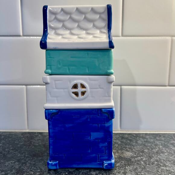 NWT Anthropologie Sugar Cookie Townhouse Measuring Cups - Picture 4 of 6